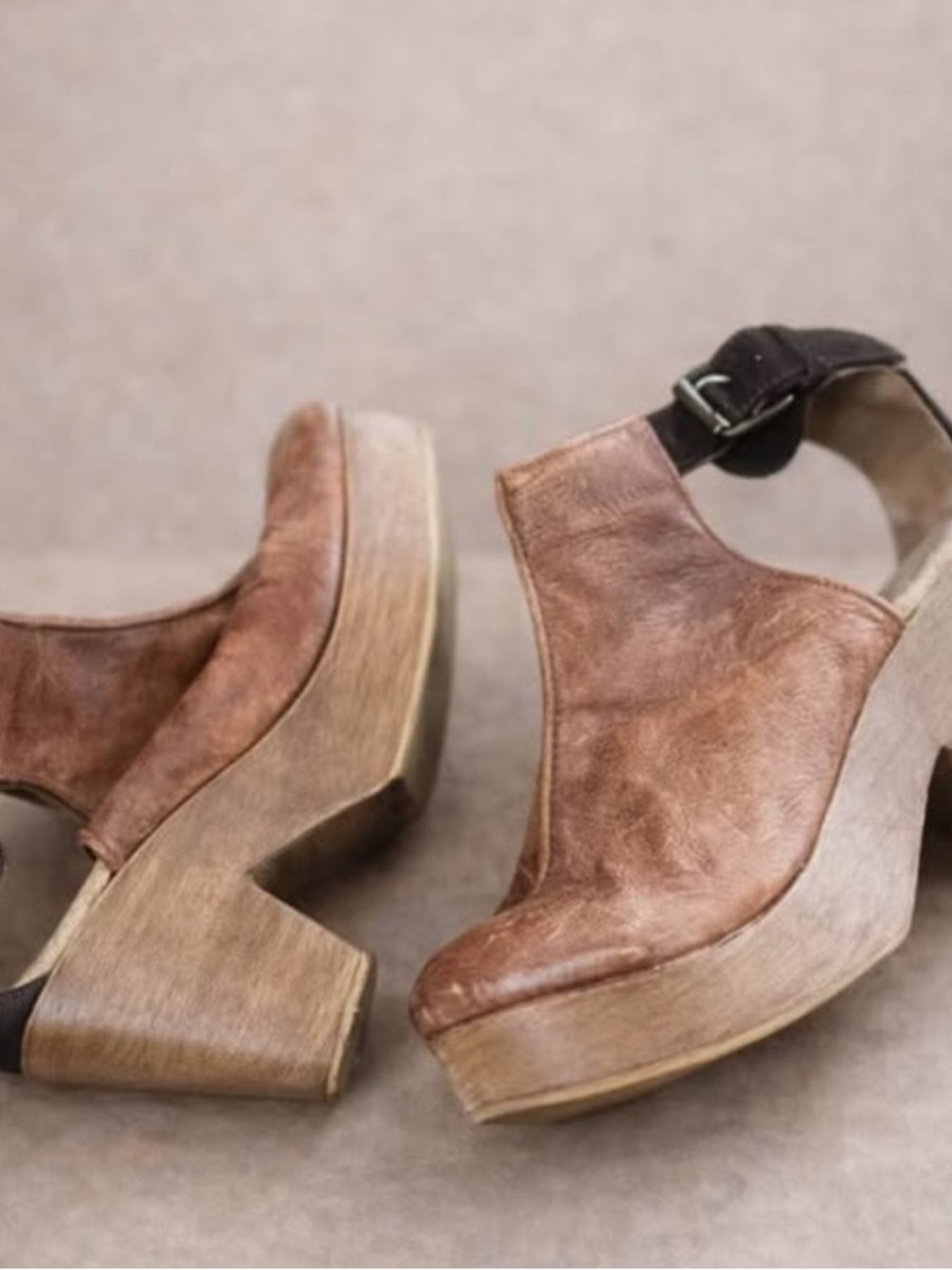 Free People Amber Orchard Clog Heeled Ankle Booties - Picture 3 of 4